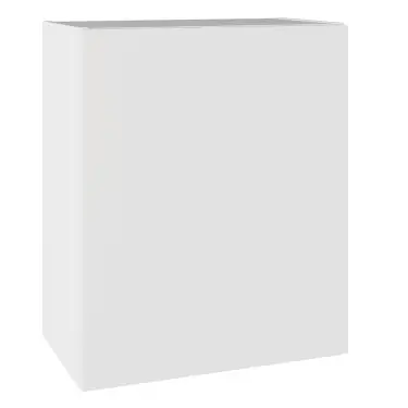 Click Here To Enlarge This Photo Of KitchenKit Value Slab Matt Snow White 600 Wall Kitchen Cabinet Flatpack - FKKV4014