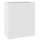KitchenKit Value Slab Matt Snow White 600 Wall Kitchen Cabinet Flatpack - FKKV4014