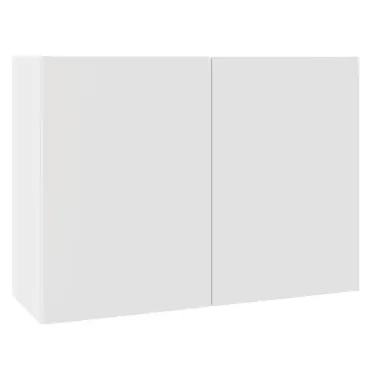 Click Here To Enlarge This Photo Of KitchenKit Value Slab Matt Snow White 1000 Wall Kitchen Cabinet Flatpack - FKKV4015