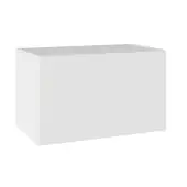 KitchenKit Value Slab Matt Snow White 600 Bridging Wall Kitchen Cabinet Flatpack - FKKV4119