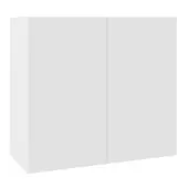 KitchenKit Value Slab Matt Snow White 800 Wall Kitchen Cabinet Flatpack - FKKV4038