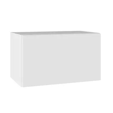 Click Here To Enlarge This Photo Of KitchenKit Value Slab Matt Snow White 500 Short Bridging Wall Kitchen Cabinet Flatpack - FKKV4073
