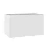 KitchenKit Value Slab Matt Snow White 500 Short Bridging Wall Kitchen Cabinet Flatpack - FKKV4073