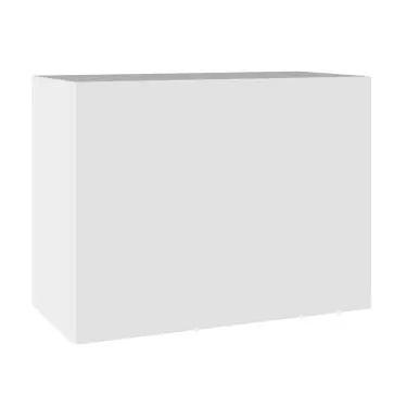 Click Here To Enlarge This Photo Of KitchenKit Value Slab Matt Snow White 600 Single Extractor Wall Kitchen Cabinet Flatpack - FKKV4074