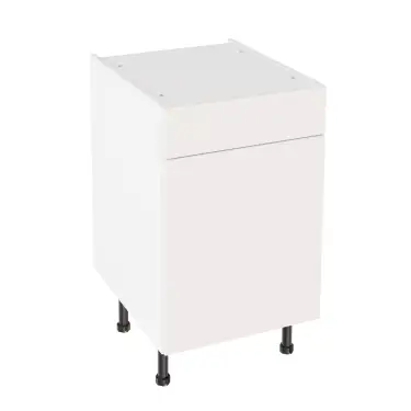 Click Here To Enlarge This Photo Of KitchenKit Value Slab Matt Light Grey 500 Drawerline Base Kitchen Cabinet Flatpack - FKKV4177