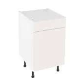 KitchenKit Value Slab Matt Light Grey 500 Drawerline Base Kitchen Cabinet Flatpack - FKKV4177