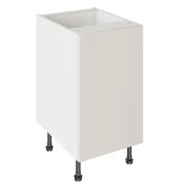 Click Here To Enlarge This Photo Of Kitchen Kit Slab Standard Flatpack 450 Base Kitchen Cabinet Standard MFC Light Grey with White Cabinet - FKKV4139