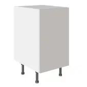 KitchenKit Value Slab Matt Light Grey 450 Base Kitchen Cabinet Flatpack - FKKV4139