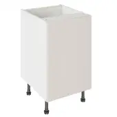 Kitchen Kit Slab Standard Flatpack 500 Base Kitchen Cabinet Standard MFC Light Grey with White Cabinet - FKKV4103