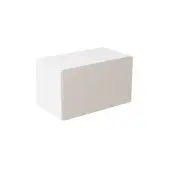 KitchenKit Value Slab Matt Light Grey 500 Short Bridging Wall Kitchen Cabinet Flatpack - FKKV4173