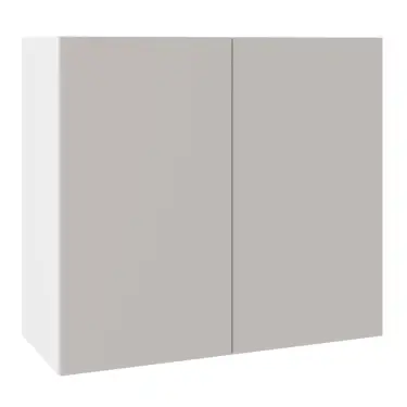 Click Here To Enlarge This Photo Of KitchenKit Value Slab Matt Light Grey 800 Wall Kitchen Cabinet Flatpack - FKKV4138