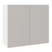 KitchenKit Value Slab Matt Light Grey 800 Wall Kitchen Cabinet Flatpack - FKKV4138
