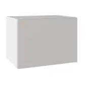 KitchenKit Value Slab Matt Light Grey 500 Bridging Wall Kitchen Cabinet Flatpack - FKKV4118
