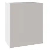 KitchenKit Value Slab Matt Light Grey 600 Wall Kitchen Cabinet Flatpack - FKKV4114