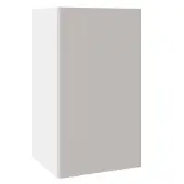 KitchenKit Value Slab Matt Light Grey 400 Wall Kitchen Cabinet Flatpack - FKKV4112
