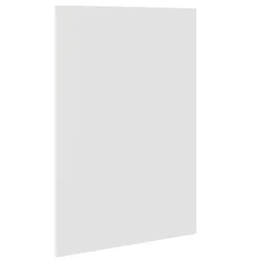 Click Here To Enlarge This Photo Of KitchenKit Value Slab Matt Snow White Base End Panel - FKKV4028