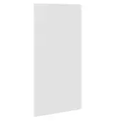 KitchenKit Value Slab Matt Snow White Wall End Panel - FKKV4044