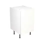 KitchenKit Slab Gloss White 500 Base Kitchen Cabinet Flatpack - FKKO3003