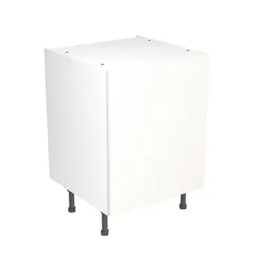 Click Here To Enlarge This Photo Of KitchenKit Slab Gloss White 600 Base Kitchen Cabinet Flatpack - FKKO3004
