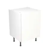 KitchenKit Slab Gloss White 600 Base Kitchen Cabinet Flatpack - FKKO3004