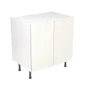 KitchenKit Slab Gloss White 800 Base Kitchen Cabinet Flatpack - FKKO3036