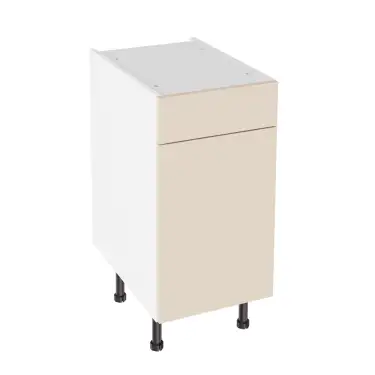 Click Here To Enlarge This Photo Of KitchenKit Slab Gloss Cashmere 400 Drawerline Base Kitchen Cabinet Flatpack - FKKO3176