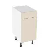KitchenKit Slab Gloss Cashmere 400 Drawerline Base Kitchen Cabinet Flatpack - FKKO3176