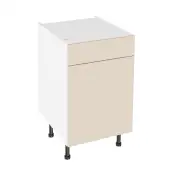 KitchenKit Slab Gloss Cashmere 500 Drawerline Base Kitchen Cabinet Flatpack - FKKO3177