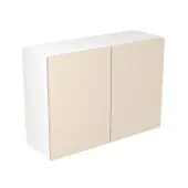 KitchenKit Slab Gloss Cashmere 1000 Wall Kitchen Cabinet Flatpack - FKKO3115