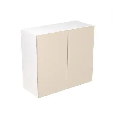 Click Here To Enlarge This Photo Of KitchenKit Slab Gloss Cashmere 800 Wall Kitchen Cabinet Flatpack - FKKO3138