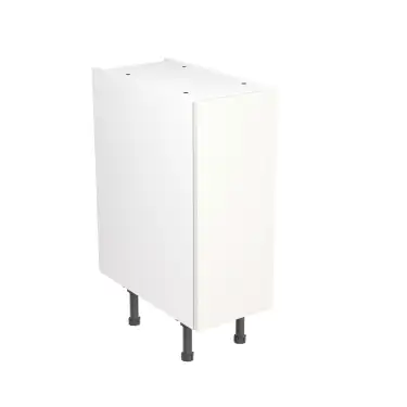 Click Here To Enlarge This Photo Of KitchenKit Slab Matt White 300 Base Kitchen Cabinet Flatpack - FKKO3301