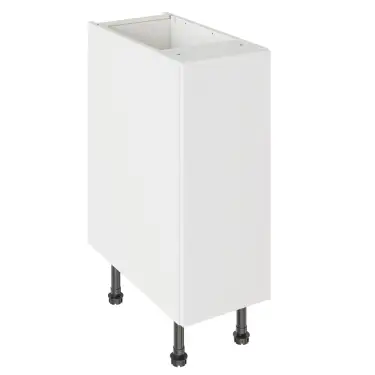 Click Here To Enlarge This Photo Of Kitchen Kit Slab Flatpack 300 Base Kitchen Cabinet Matt White with White Cabinet - FKKO3301