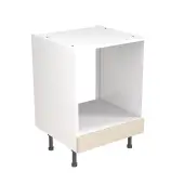 KitchenKit Slab Matt Cashmere 600 Oven Base Cabinet Flatpack - FKKO3405