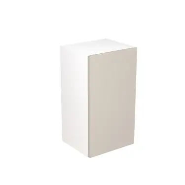 Click Here To Enlarge This Photo Of KitchenKit Slab Matt Light Grey 400 Wall Kitchen Cabinet Flatpack - FKKO3512