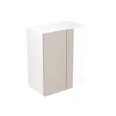 KitchenKit Slab Matt Light Grey 600 Blind Corner Wall Kitchen Cabinet Flatpack - FKKO3516