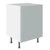KitchenKit Slab Matt Aquamarine 600 Base Kitchen Cabinet Flatpack - FKKO3604