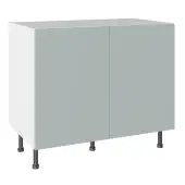 KitchenKit Slab Matt Aquamarine 1000 Base Kitchen Cabinet Flatpack - FKKO3608