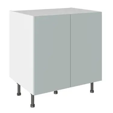 Click Here To Enlarge This Photo Of KitchenKit Slab Matt Aquamarine 800 Base Kitchen Cabinet Flatpack - FKKO3636