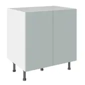 KitchenKit Slab Matt Aquamarine 800 Base Kitchen Cabinet Flatpack - FKKO3636