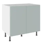 KitchenKit Slab Matt Aquamarine 900 Base Kitchen Cabinet Flatpack - FKKO3671