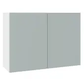 KitchenKit Slab Matt Aquamarine 1000 Wall Kitchen Cabinet Flatpack - FKKO3615