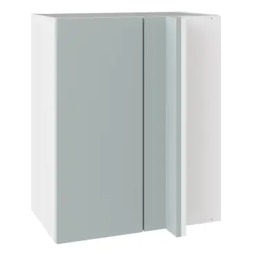 Click Here To Enlarge This Photo Of KitchenKit Slab Matt Aquamarine 600 Blind Corner Wall Kitchen Cabinet Flatpack - FKKO3616