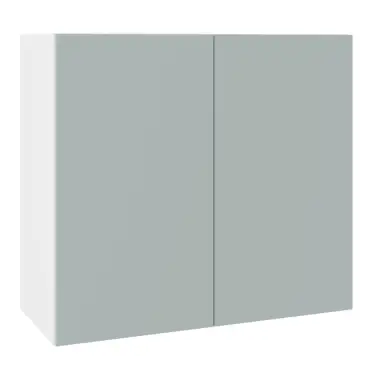 Click Here To Enlarge This Photo Of KitchenKit Slab Matt Aquamarine 800 Wall Kitchen Cabinet Flatpack - FKKO3638