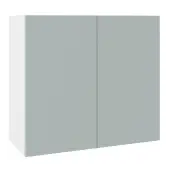 KitchenKit Slab Matt Aquamarine 800 Wall Kitchen Cabinet Flatpack - FKKO3638