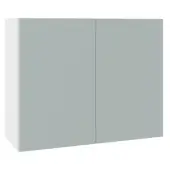 KitchenKit Slab Matt Aquamarine 900 Wall Kitchen Cabinet Flatpack - FKKO3672