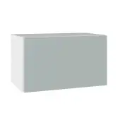 Kitchen Kit Slab Flatpack 500 Short Bridging Wall Kitchen Cabinet Matt Aquamarine with White Cabinet - FKKO3573