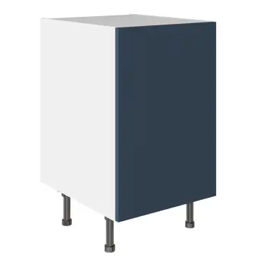 Click Here To Enlarge This Photo Of KitchenKit Slab Matt Blue 500 Base Kitchen Cabinet Flatpack - FKKO3703