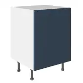 KitchenKit Slab Matt Blue 600 Base Kitchen Cabinet Flatpack - FKKO3704