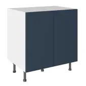 KitchenKit Slab Matt Blue 800 Base Kitchen Cabinet Flatpack - FKKO3736