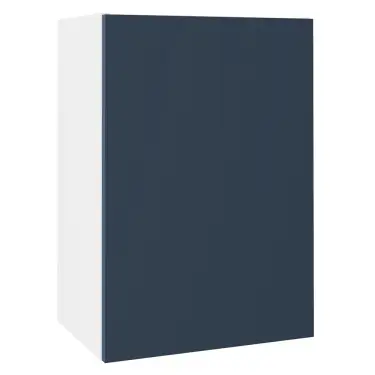 Click Here To Enlarge This Photo Of KitchenKit Slab Matt Blue 500 Wall Kitchen Cabinet Flatpack - FKKO3713